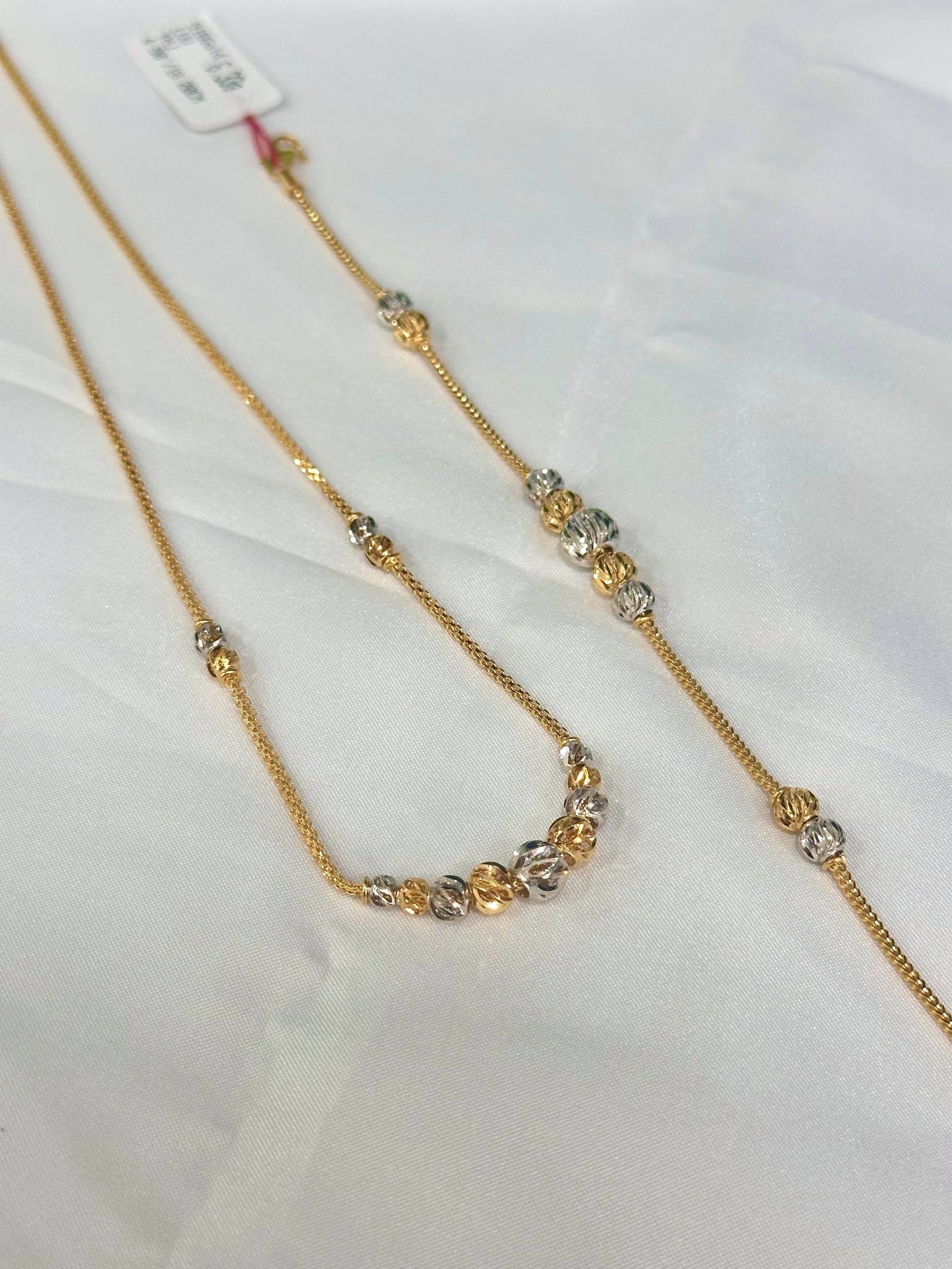 HuaShing 916/22K Necklace & Bracelet Set 罗珠蛇肚套链2C