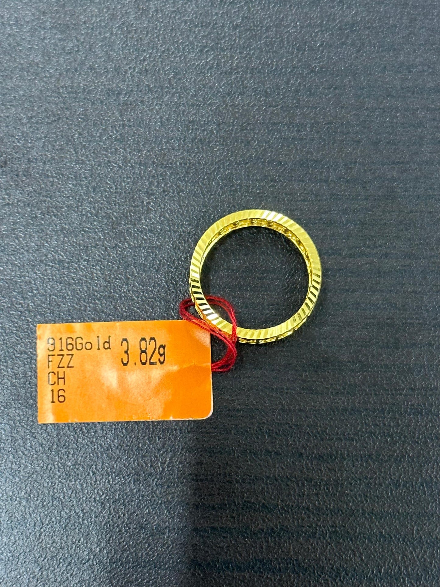 HuaShing 916/22k Abacus Ring - Elegant Gold Jewelry in Malaysia