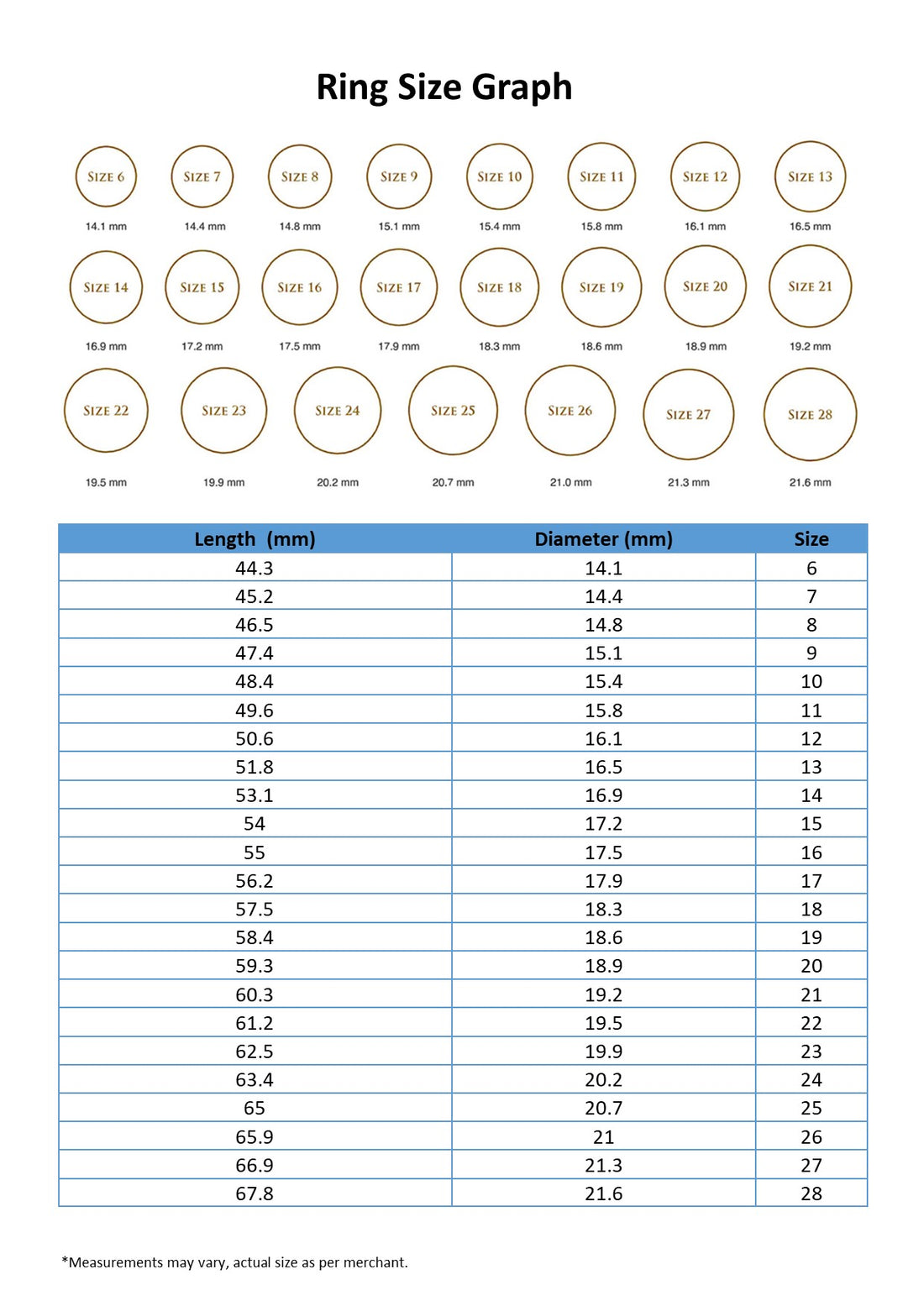 Actual Size Printable Ring Sizing Guide Finger Sizer Printable