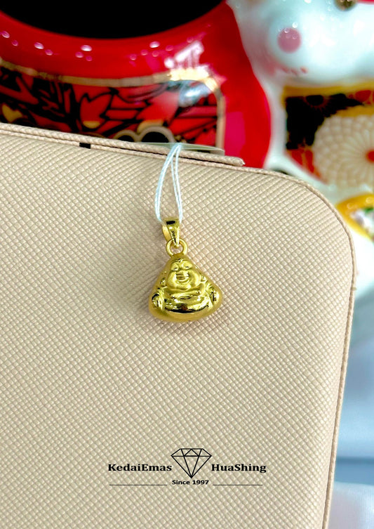 HuaShing 999/24k 足金弥勒佛吊坠/Pendent Maitreya