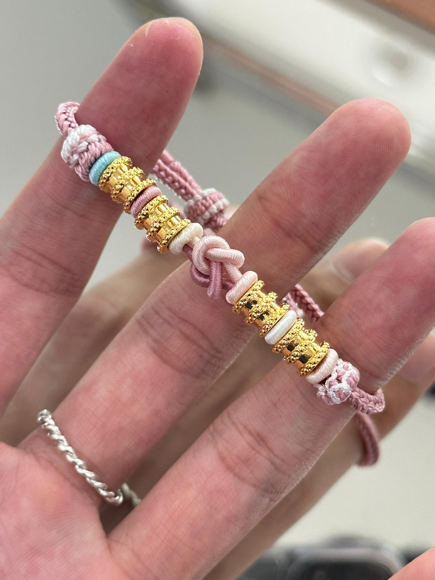 HuaShing Gold Braided Rope Bracelets