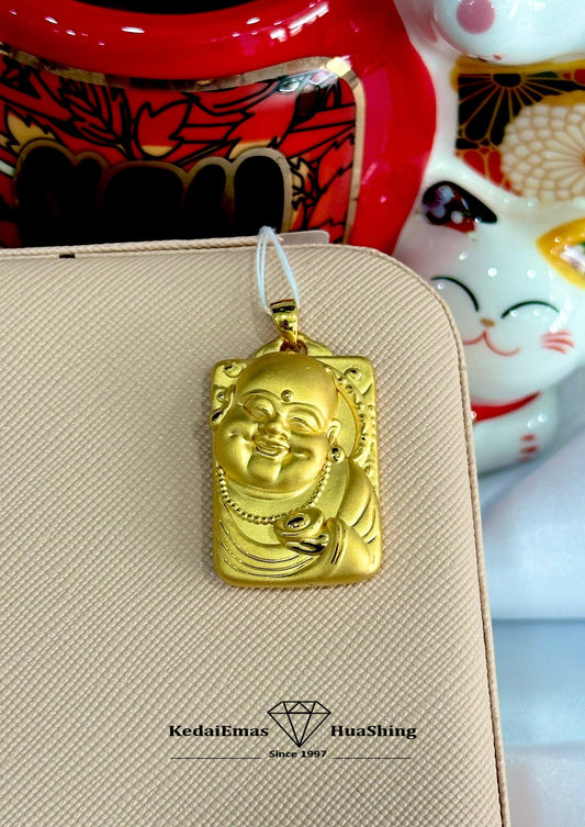 HuaShing 999/24k Pendant Maitreya 足金弥勒佛吊坠