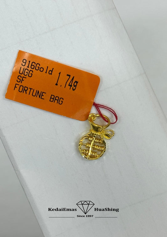 HuaShing 916/22k Fortune Bag Pendant 福袋吊坠