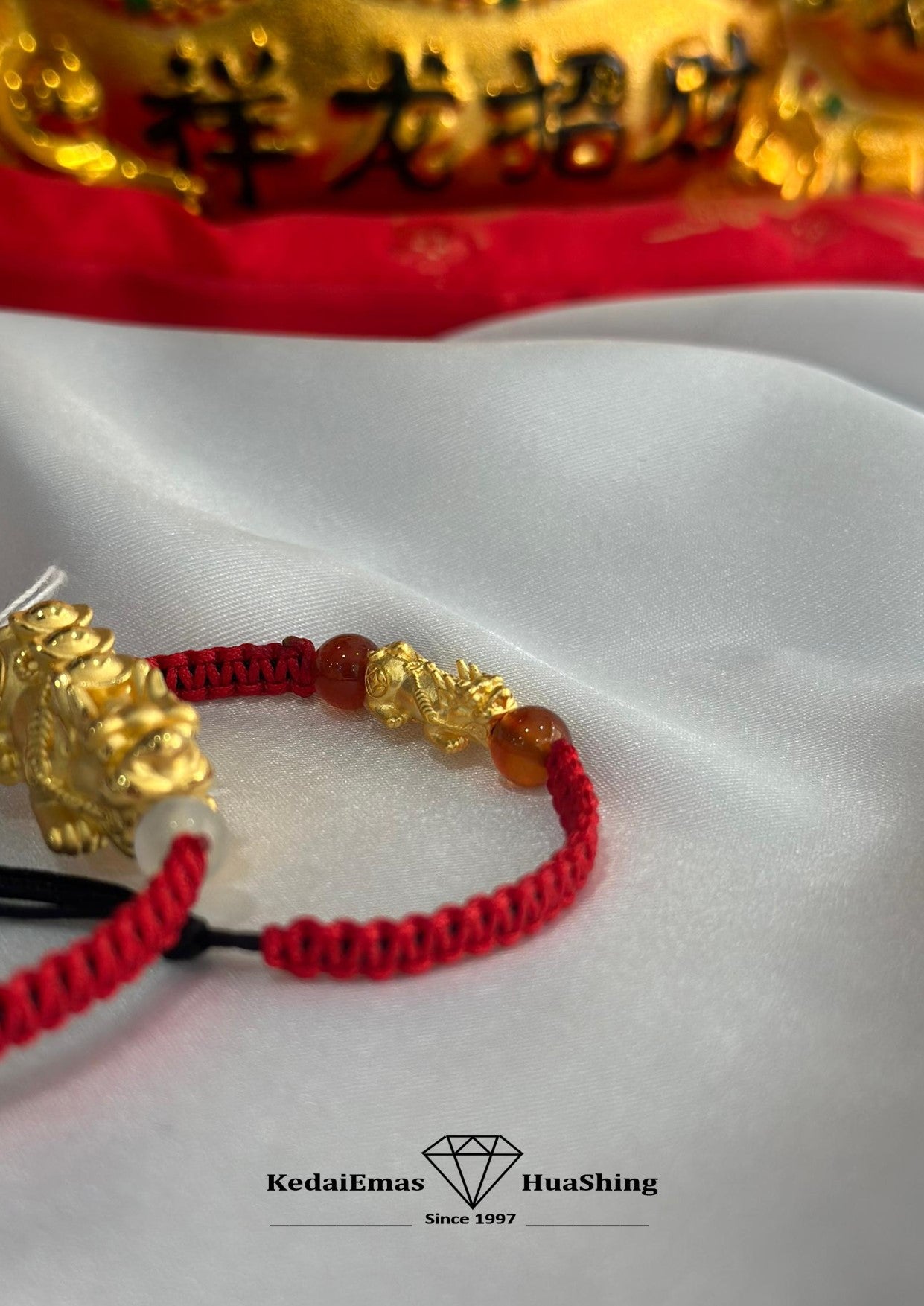 HuaShing 999/24k Pixiu Bracelets 足金貔貅手链 – KedaiEmas HuaShing