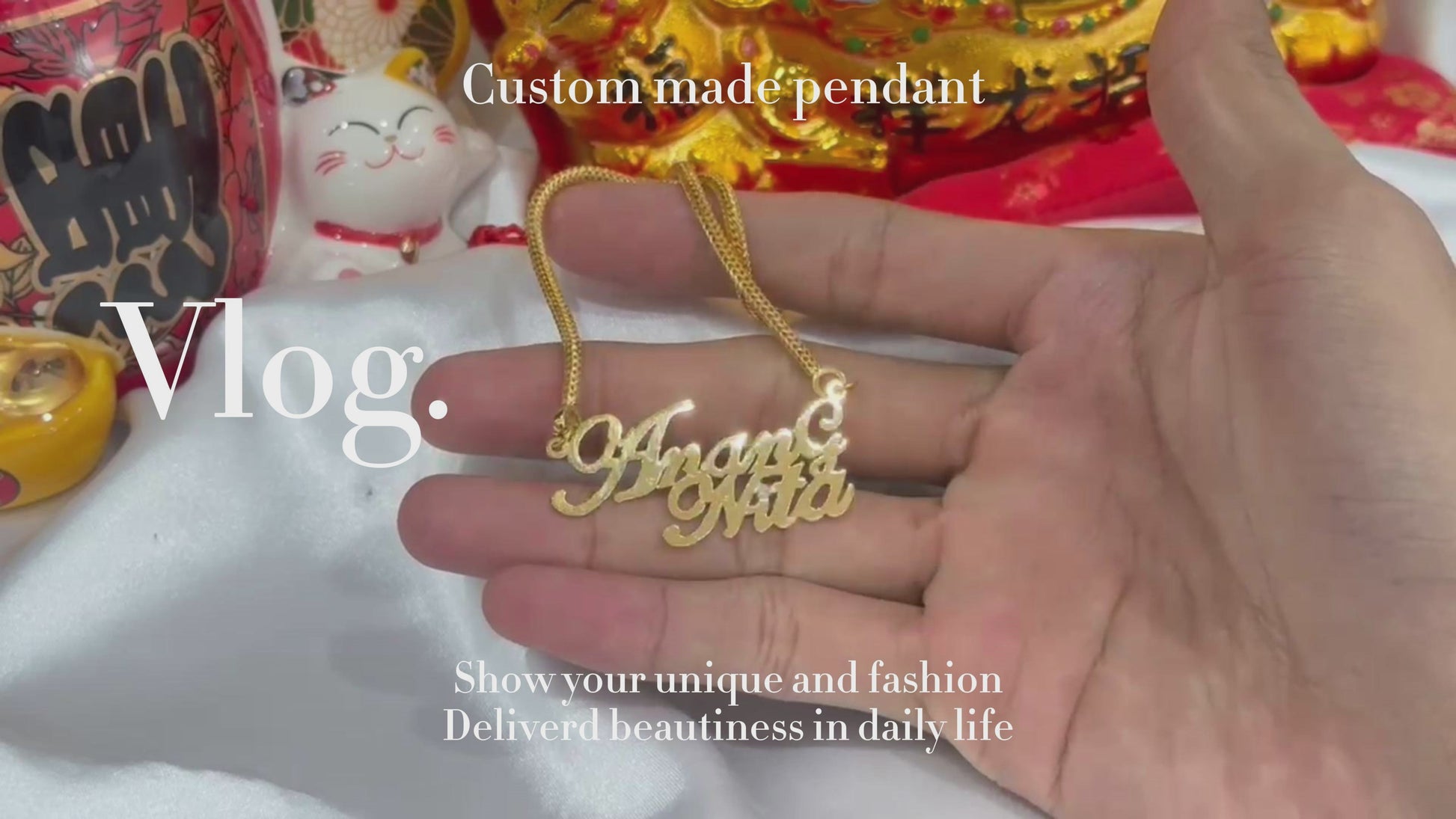 “custom made pendant for your lovely one | 916/22k Gold (客制化名字吊坠)"